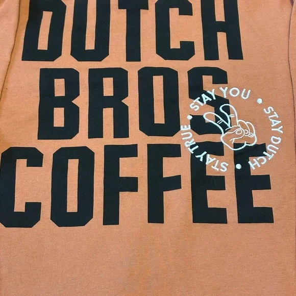 Dutch Bros Orange and Black Long Sleeve Tee Stay True Stay You Stay Dutch DB - Picture 6 of 9